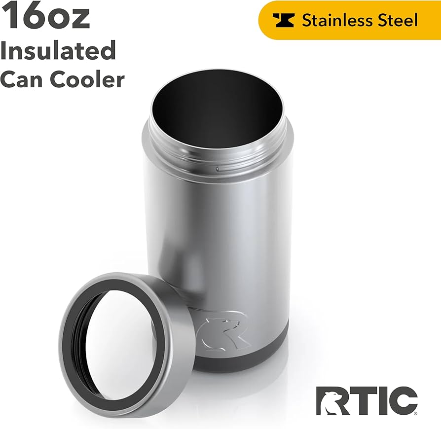 ■新品■2個セット■RTIC Can Cooler 缶クーラー　ブラック　黒 16 oz Essential Craft Can Cooler for Craft Beer | RTIC